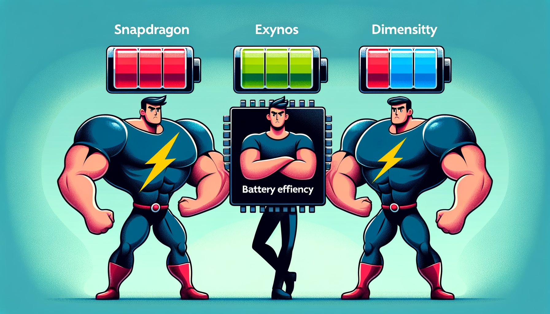Snapdragon vs Exynos vs Dimensity: Battery Efficiency Faceoff